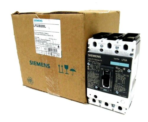 NEW SIEMENS LFG3B200L CIRCUIT BREAKER 200A 480V 3 POLE