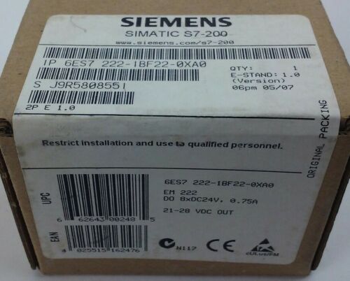 SIEMENS 6ES7 222-1BF22-0XA0 (BRAND NEW Current Factory Packaging)
