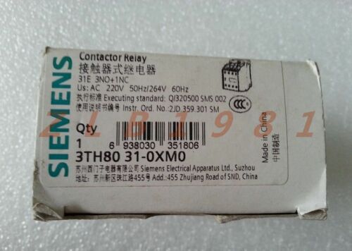 ONE SIEMENS contactor type intermediate relay 3TH8031-0XM0