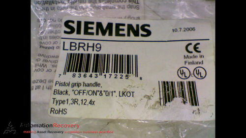 SIEMENS LBRH9 PISTOL GRIP HANDLE DOOR MOUNTED, NEW