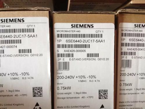 1PC NEW SIEMENS 6SE6440-2UC17-5AA1 6SE64402UC175AA1