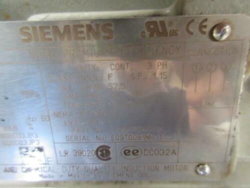 Siemens HNK0272, 1LA03242ES42, RGZEESD AC Motor 40 HP 460 V 3 PH 3600 RPM FR 324