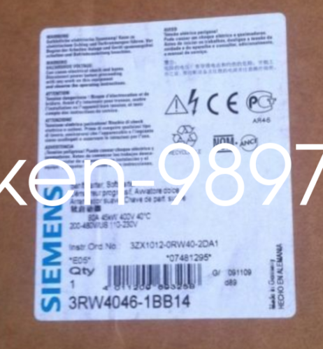 1PC New Siemens 3RW4046-1BB14