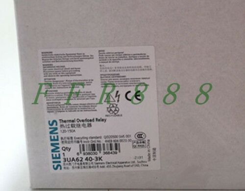 ONE NEW SIEMENS Thermal Overload Relay 3UA6240-3K 120-150A