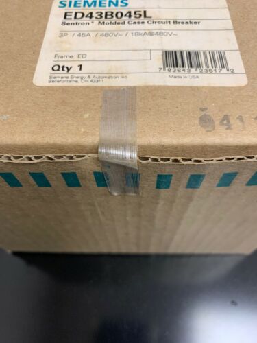 SIEMENS ED43B045L 45A 480V 3P 18K NEW in box