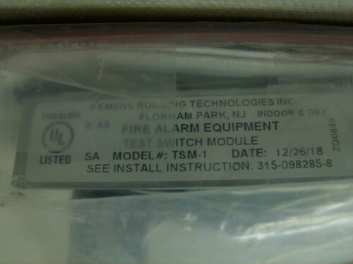 SIEMENS - Fire Alarm Module Key Switch TSM-1 / 500-696353 ~ NOS