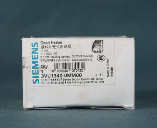 1PC NEW Siemens 3VU1340-0MM00 circuit breaker free shipping