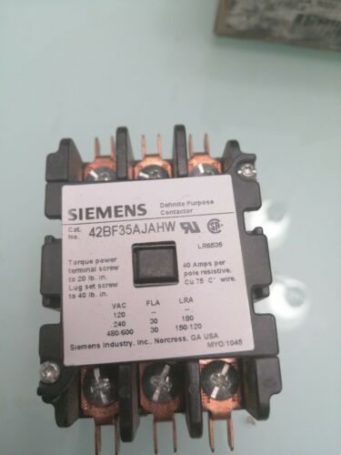 ServiceFirst CTR 01149 Siemens Furnas Contactor 42BF35AJAHW 30A 600V 24V Coil
