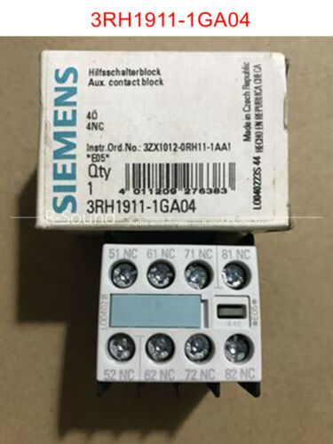 New Siemens 3RH1911-1GA04 3RH1911-1GA04 Contactor