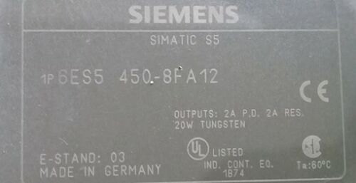 1PCS New Brand Siemens 6ES5 450-8FA12 One year warranty