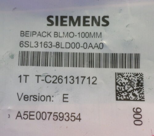 SIEMENS BEIPACK BLMO-100MM 6SL3163-8LD00-0AA0 SEALED *KJS*