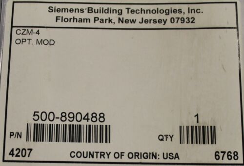 CAM-4 Siemens 500-890488 Convetignal Zone Module