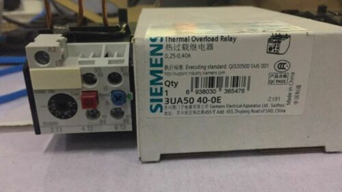 SIEMENS 3UA5040-0E 0.25-0.4A Thermal overload relay New #YY0