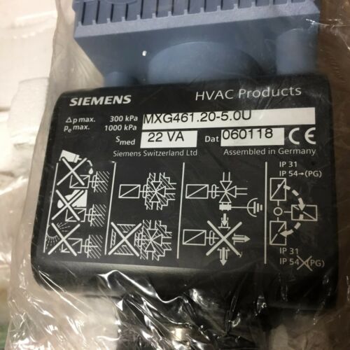 Siemens MXG461.20-5.0U MXG461 Valve & Actuator.
