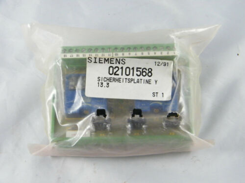 SIEMENS ~ SAFETY PLATE ~ SICHERHEITSPLATINE Y ~ PART NUMBER 02101568