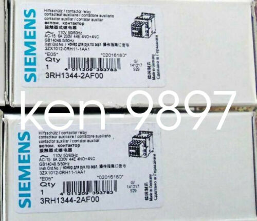 1PC New Siemens Relay 3RH1344-2AF00 AC110V 4NO+4NC