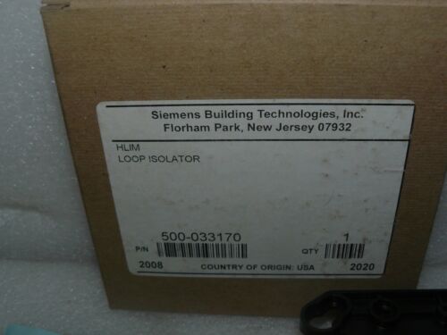 SIEMENS HLIM LOOP ISOLATOR MODULE 500-033170 NEW