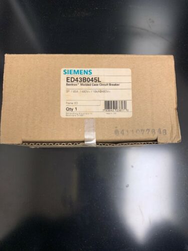 SIEMENS ED43B045L 45A 480V 3P 18K NEW in box