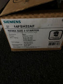 SIEMENS MAGNETIC STARTER SIZE 2 120V COIL 22-45A 14FSH32AF NEW