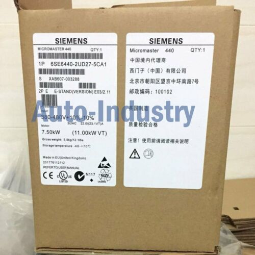 1PC New in box Siemens 6SE6420-2AD27-5CA1 One year warranty 6SE64202AD275CA1