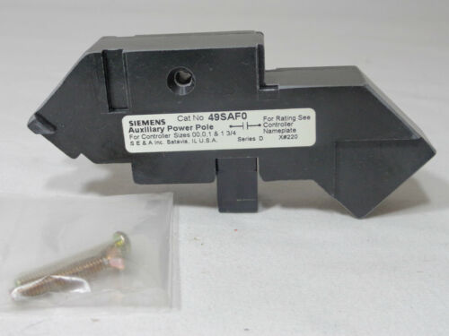 NEW SIEMENS AUXILLARY POWER POLE KIT 49SAFO 49 SAFO SZ. 00 TO 1 3/4 FREE SHIPPIN