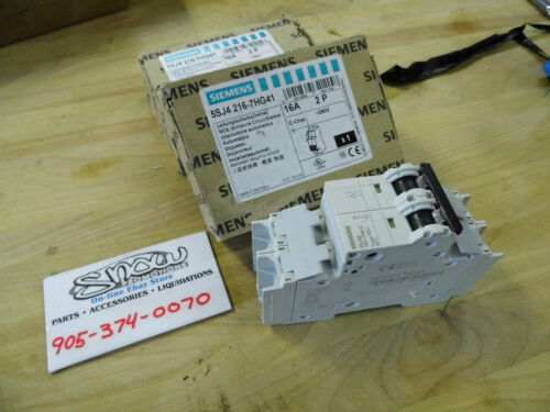 3 SIEMENS 5SJ42167HG41 Miniature Circuit Breakers UL489, 2-POLE, 16A