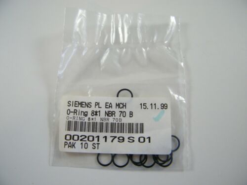 80 NEW ~ SIEMENS ~ O-RINGS 8*1 NBR 70B ~ PART 00201179-01 ~ A&D EA MCH