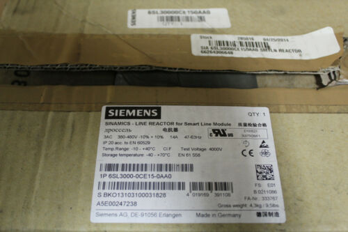 Siemens 6SL3000-0CE15-0AA0 Sinamics Line Reactor