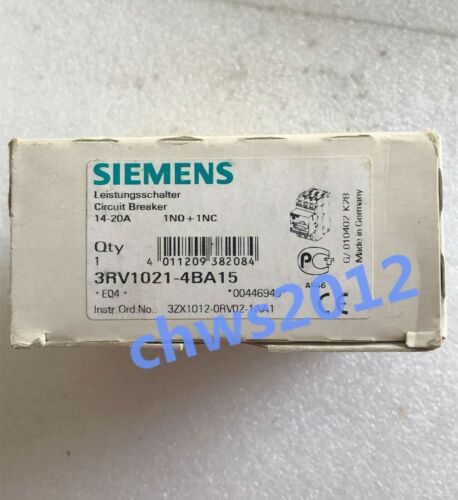 1 PCS NEW IN BOX Siemens circuit breaker 3RV1021-4BA15