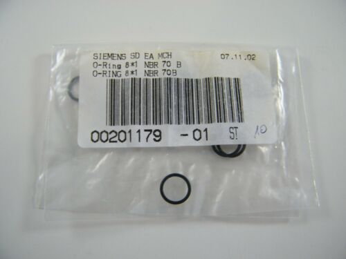 80 NEW ~ SIEMENS ~ O-RINGS 8*1 NBR 70B ~ PART 00201179-01 ~ A&D EA MCH