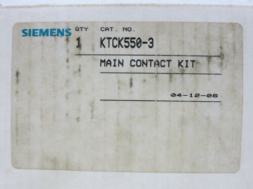 New Siemens KTCK550-3 Main Contact Parts Kit for Size 6 Contactor & Starter NIB