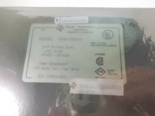 NIB Siemens Texas Instruments 500-5009 Analog Input Module