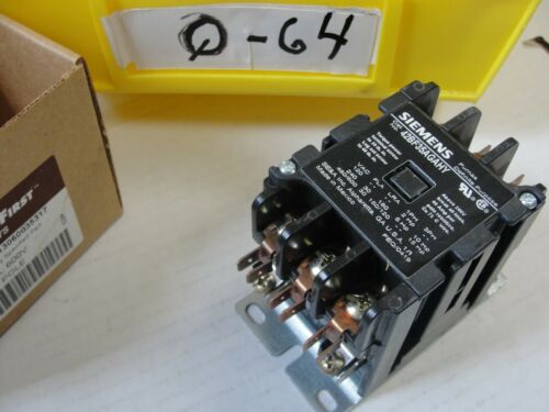 New Siemens Definite Purpose Contactor, 42BF35AGAHY, CTR 01151, 208/240VAC Coil