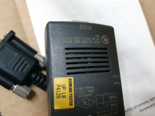 SIEMENS 6ES7972-0CA10-0XA0 6ES79720CA100XA0 ADAPTER HMI RS232/3964