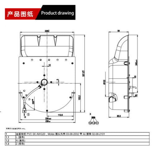 For SIEMENS inverter fan 6SY7000-0AB28 AC 230V cooling fan