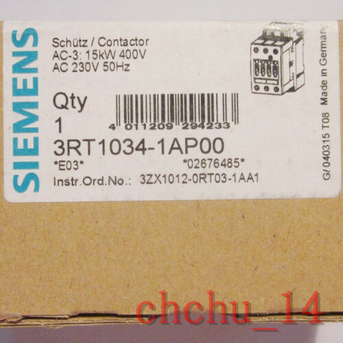 Siemens 3RT1034-1AP00 3RT1034 1AP00 brand and new New Fast delivery