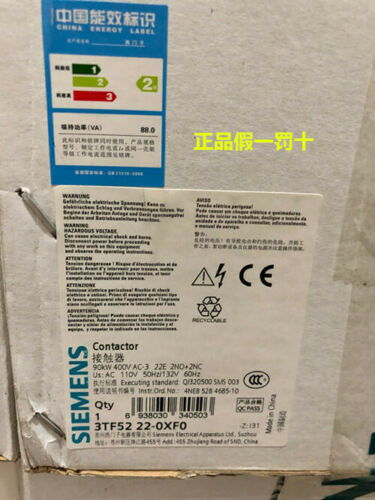 1PC NEW Siemens AC contactor 3TF5222-0XF0 AC110V（by DHL or EMSï¼?#w6392 wx