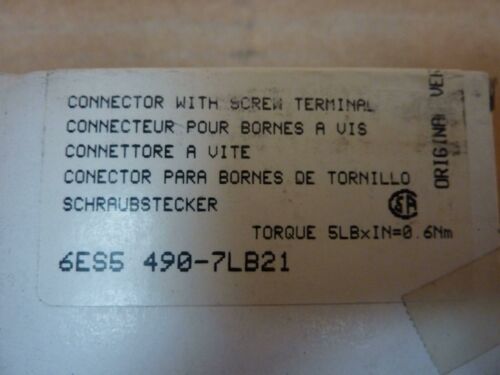 SIEMENS Terminal Block 6ES5 490-7LB21 New