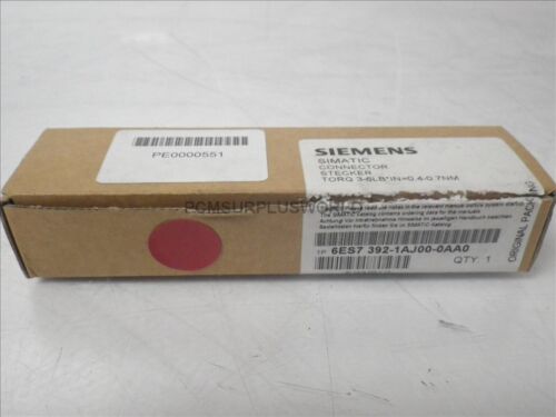 6ES7 392-1AJ00-0AA0 6ES73921AJ000AA0 Siemens Simatic Connector (New Open Box)