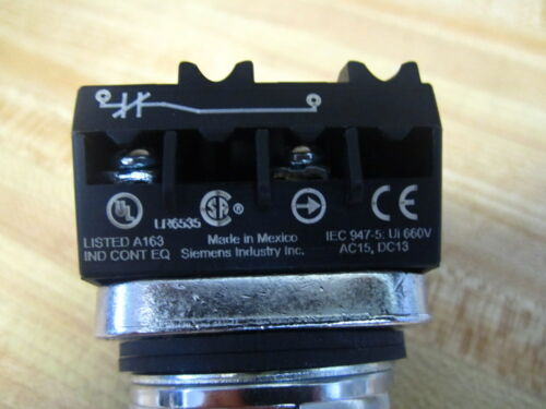Siemens 52SC6AFJ1 Keyed Selector Switch