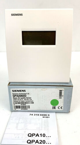 Siemens QPA2060D SENSOR CO2 & TEMP ROOM 0-10V DISPLAY New In Box