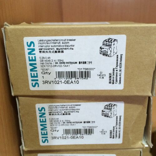 1pcs NEW IN BOX Siemens 3RV1021-0AA10