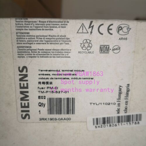 1PC SIEMENS 3RK1903-0AA0 New