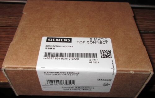 New Siemens 6ES7 924-0CA10-0AA0 Simatic Top Connect TERMINAL BLOCK TP3 8CH/2X10