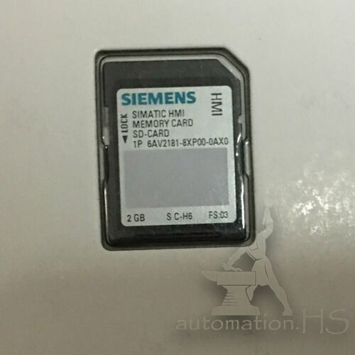 New Siemens 6AV2181-8XP00-0AX0 SD memory card 2GB 6AV2 181-8XP00-0AX0
