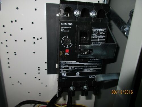 SIEMENS 18CUC92BF NON-REVERSING MOTOR STARTER WITH MOTOR PROTECTOR 3-PHASE