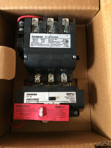 SIEMENS MAGNETIC STARTER SIZE 2 120V COIL 22-45A 14FSH32AF NEW