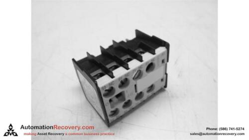 SIEMENS 3TX4 404-0A AUXILIARY CONTACT BLOCK 4 NC W/ SCREW TERMINALS, NEW #122420