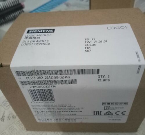 1PCS Siemens logic controller LOGO 12/24RCo 6ED1052-2MD00-0BA6 NEW
