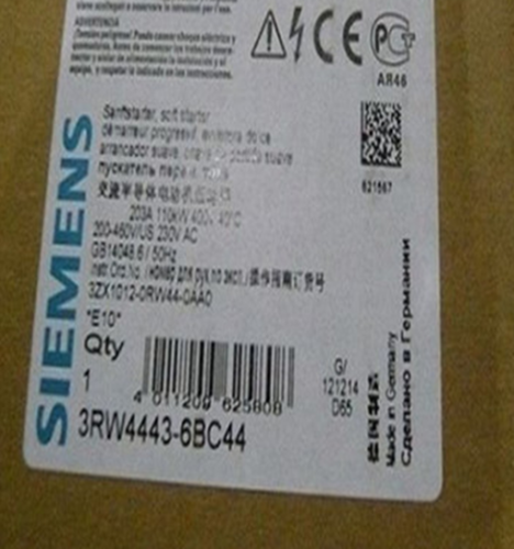 1PC New SIEMENS Soft Starter 3RW4443-6BC44